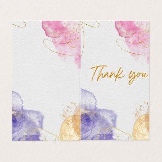 Absract WaterColor Stains Danke Karte