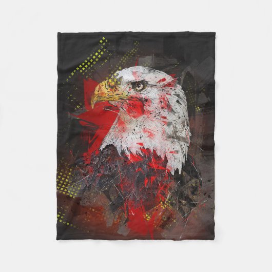 Absracter Geist des Adlers Fleecedecke (Vorderseite)