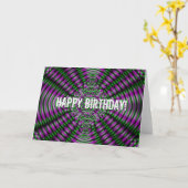 Abstact 4 Geburtstag Karte (Gelbe Blume)