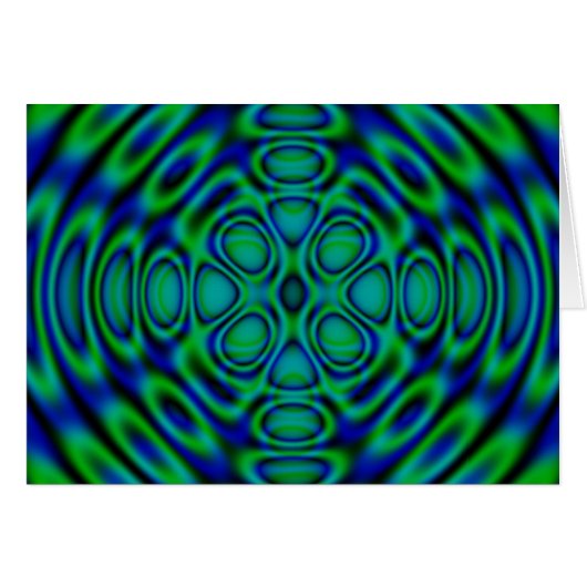 Abstact Blue und Green (Vorderseite (Horizontal))