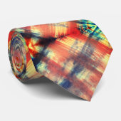 Abstact Crayon Neck Tie Krawatte (Gerollt)