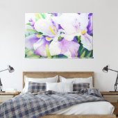 *~* Abstact Floral TV2 Stretched Canvas Print Leinwanddruck (Insitu (Schlafzimmer))