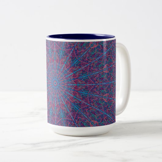 Abstact Kaffee-Tasse (1) Zweifarbige Tasse (VorderseiteRechts)