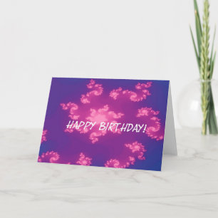 Abstact Pink Birthday Karte