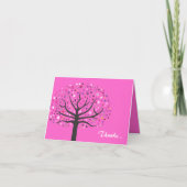 Abstact Tree of Life Baby Naming Danke Karte (Vorderseite)