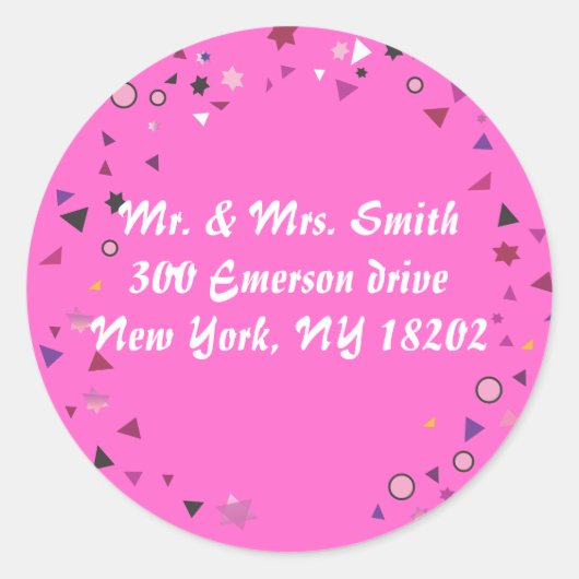 Abstact Tree of Life Bat Mitzvah Einladung Runder Aufkleber (Vorderseite)