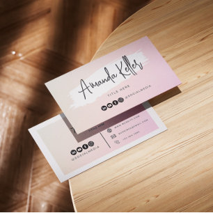 Abstact Watercolor Minimalistische Geschäfte Visitenkarte