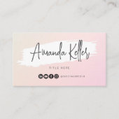 Abstact Watercolor Minimalistische Geschäfte Visitenkarte (Vorderseite)