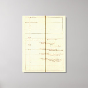 Abstammungstabelle, Frankreich 2 Leinwanddruck