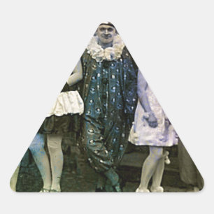 Abstand am Zirkus Dreieckiger Aufkleber