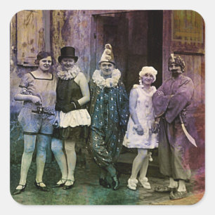 Abstand am Zirkus Quadratischer Aufkleber