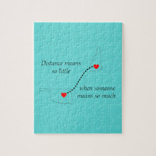 Abstand bedeutet so wenig Puzzlespiel Puzzle