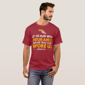 Abstand Runners let us run with endurthe T-Shirt (Vorne ganz)