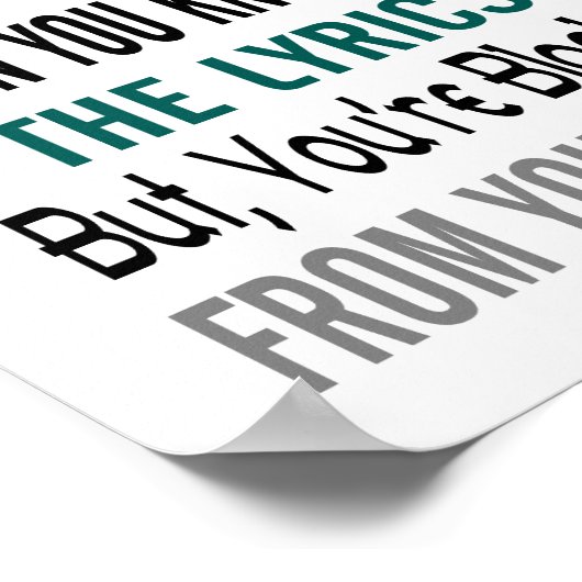 Abstand (Standard-Bildformat) Poster (Ecke)