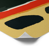 Abstarted Western Village Poster (Ecke)