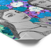 Abstellen der Hochzeitsringe Poster (Ecke)