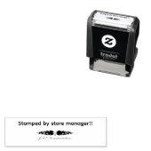 Abstempeln durch den Store Manager Permastempel (Beispiel)