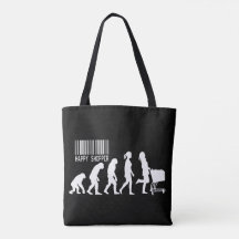 Abstieg der glücklichen Shopperin Evolution Parodi