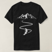Abstieg der Snowboarder T-Shirt (Design vorne)