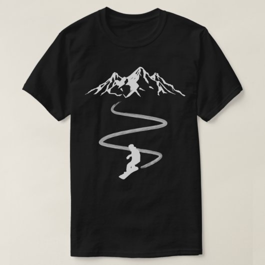 Abstieg der Snowboarder T-Shirt (Design vorne)