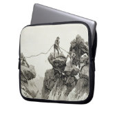 Abstieg des WesternArete des Pointe DES Ecr Laptopschutzhülle (Vorderseite Links)