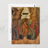 Abstieg ins Christliche Hell-Orthodox-Symbol Postkarte (Vorne/Hinten)