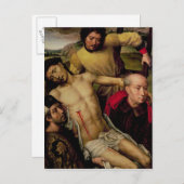 Abstieg vom Kreuz, links Handfläche Postkarte (Vorne/Hinten)