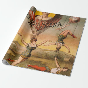 Abstieg von Absalon von Miss Stena Vintage Circus Geschenkpapier