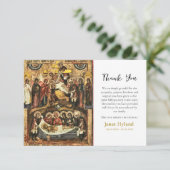 Abstieg von der orthodoxen Beerdigung Dankeskarte (Stehend Vorderseite)