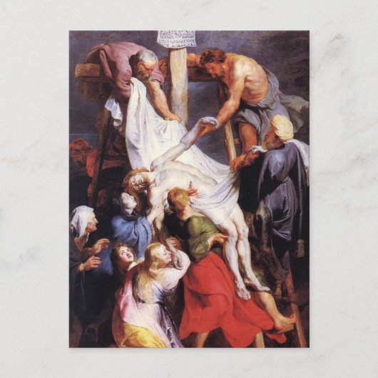 Abstieg von Peter Paul Rubens Postca vom Kreuz Postkarte (Vorderseite)
