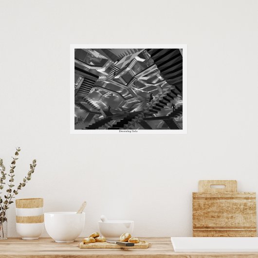 Abstiegspfade Poster (Küche)