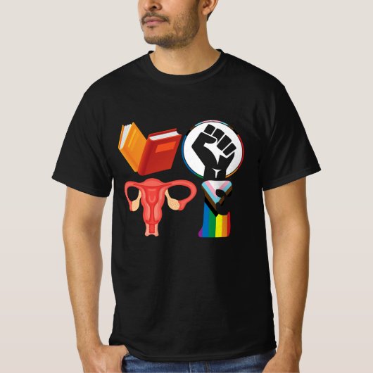 Abstimmbücher Fetisch Ovarien Lgbt Oppressed Repre T-Shirt (Vorderseite)