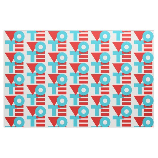 ABSTIMMUNG 2020 STOFF (Fat Quarter (45,7 x 55,9 cm))