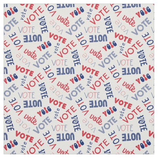 Abstimmung 2020 Typografie Stoff (Muster)