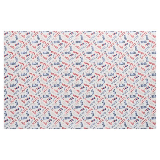 Abstimmung 2020 Typografie Stoff (Fat Quarter (45,7 x 55,9 cm))