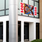 Abstimmung 2024 Präsidentschaftswahl Banner (Äußeres Gebäude)