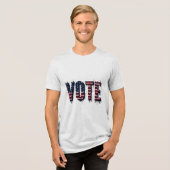 Abstimmung 2024 US-Wahl Tri-Blend Shirt (Vorderseite voll)
