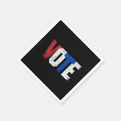 Abstimmung 2024 USA Wahlrecht Vintag Serviette (Ecke)