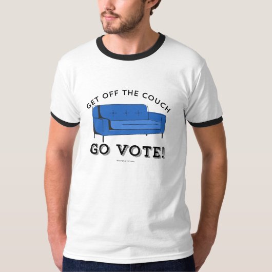 ABSTIMMUNG 2024 - Vom Sofa absteigen T-Shirt (Vorderseite)