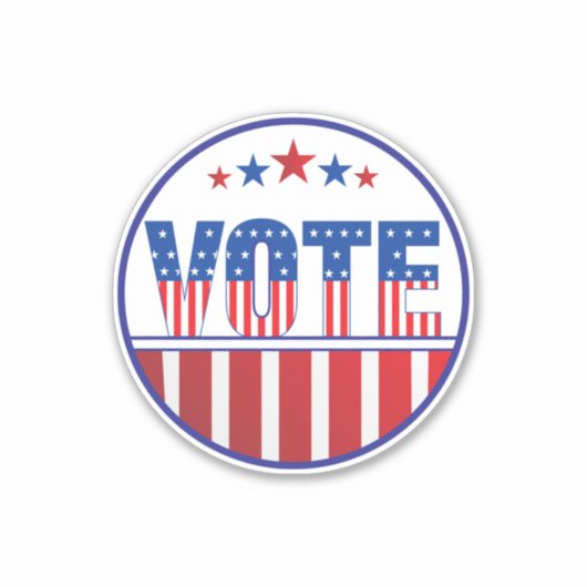 Abstimmung 2024 Wahlen Dezember Aufkleber (Vorderseite)