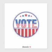 Abstimmung 2024 Wahlen Dezember Aufkleber (Blatt)