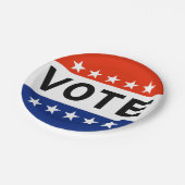 Abstimmung 2026 Zwischenwahlen Pappteller (Schrägansicht)