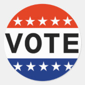 Abstimmung 2026 Zwischenwahlen Runder Aufkleber (Vorderseite)