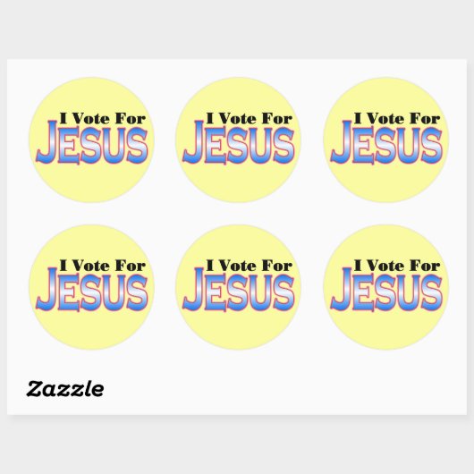 Abstimmung 4 JESUS STICKERS (Blatt)