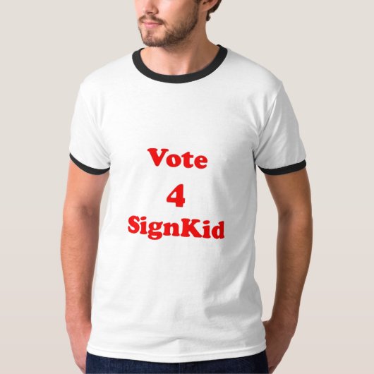 Abstimmung 4 signkid T-Shirt (Vorderseite)
