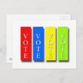 Abstimmung Abstimmung Abstimmung Abstimmung Postkarte (Vorne/Hinten)