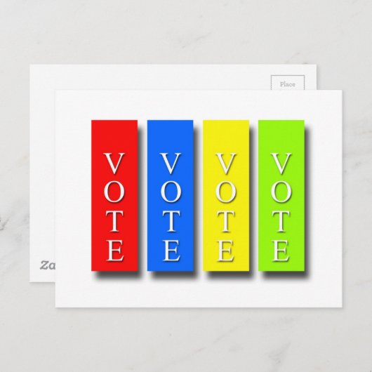 Abstimmung Abstimmung Abstimmung Abstimmung Postkarte (Vorne/Hinten)