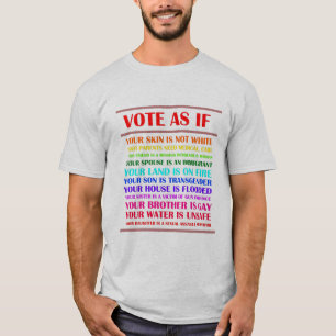 Abstimmung als ob T-Shirt