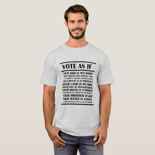 Abstimmung als ob T-Shirt (Vorne ganz)