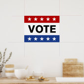 Abstimmung am Wahltag Poster (Küche)
